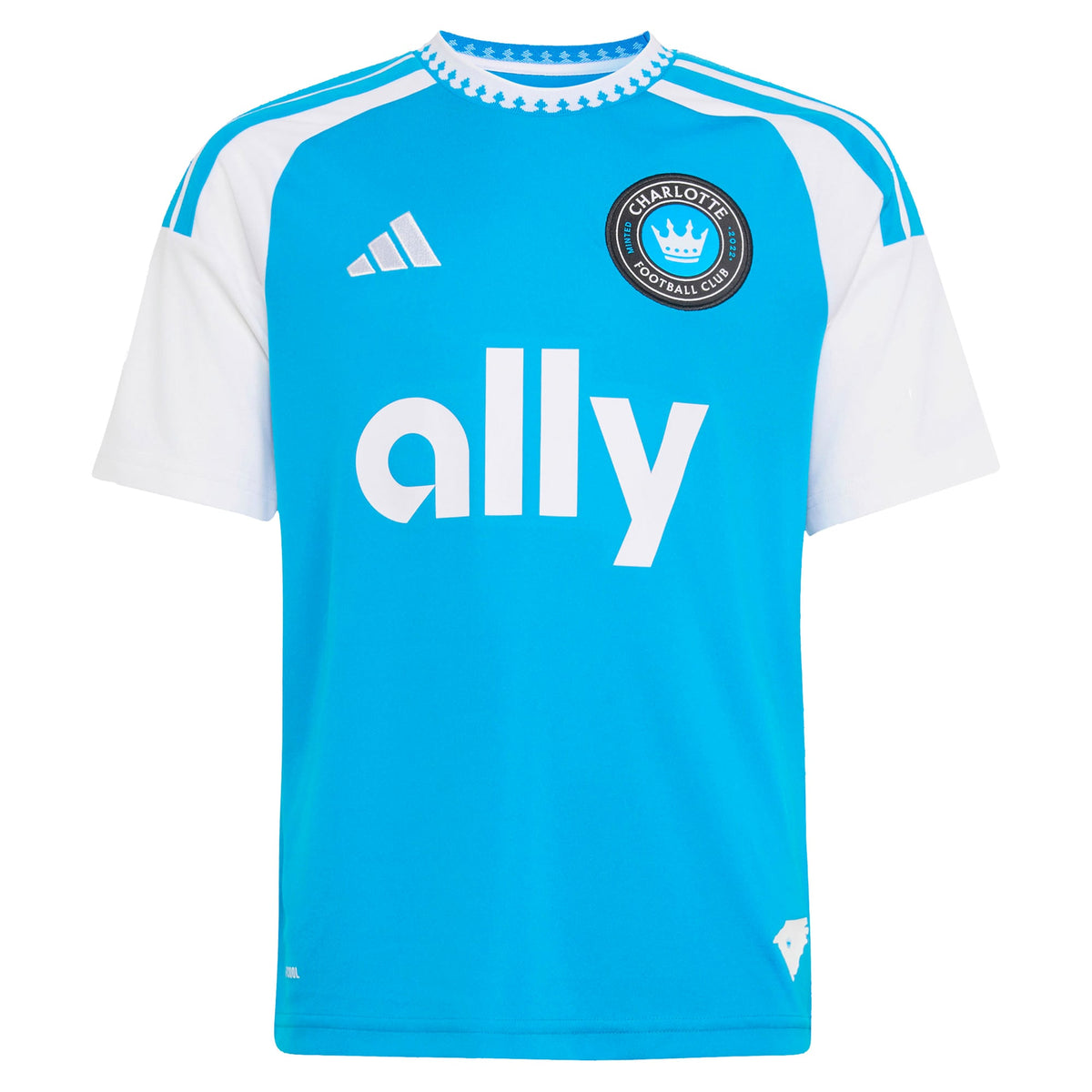 Youth Charlotte FC Pep Biel Blue 2026 Carolina Kit: Crowns Up Replica Jersey