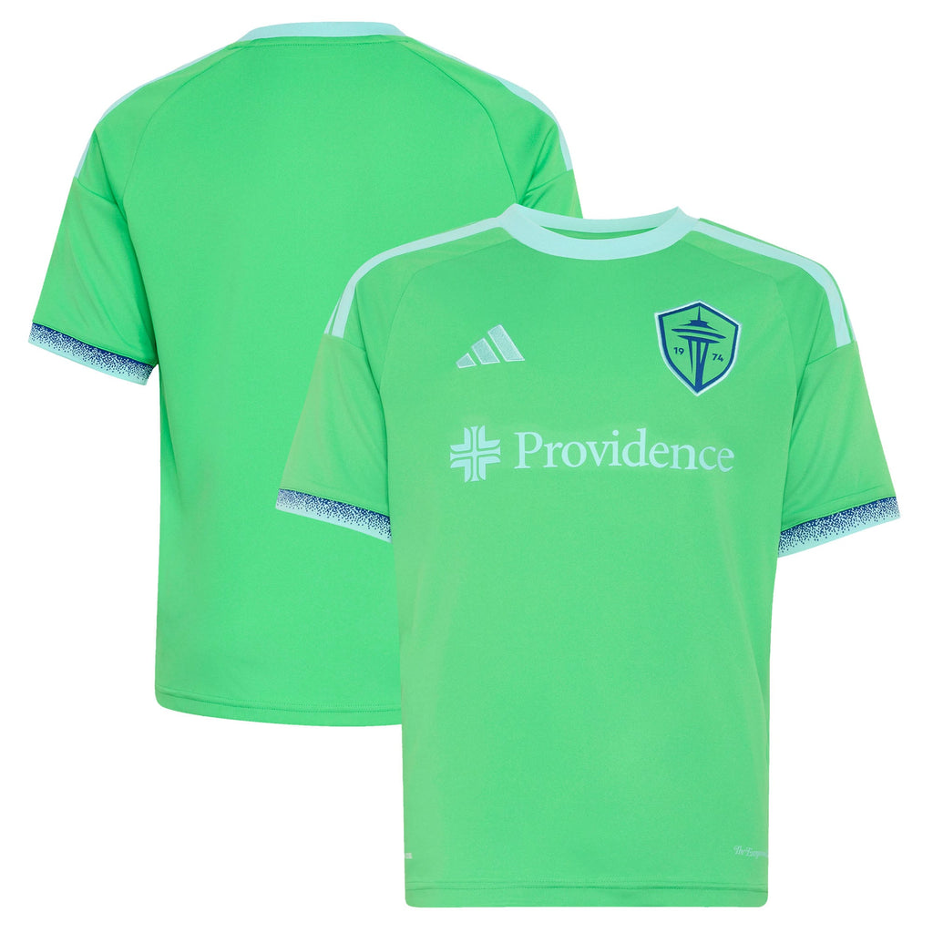 Youth Seattle Sounders FC Rave Green 2026 The Evergreen State Kit Replica Jersey