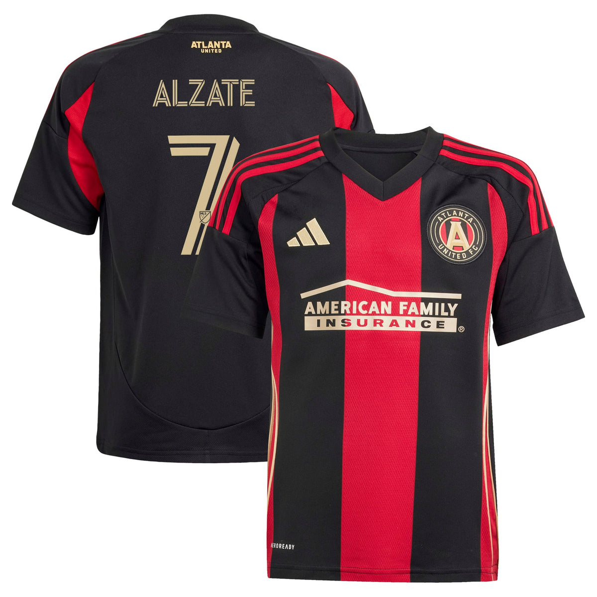Youth Atlanta United FC Steven Alzate Black The Connector Replica Jersey