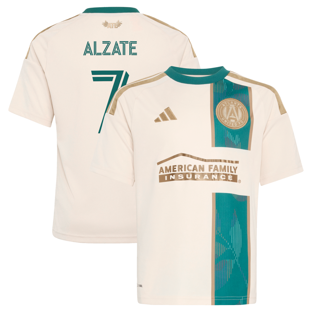 Youth Atlanta United FC Steven Alzate Tan 2026 Spirit of '96 Replica Jersey