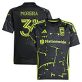 Youth Columbus Crew Steven Moreira Black 2025 The Goosebumps Kit Replica Jersey