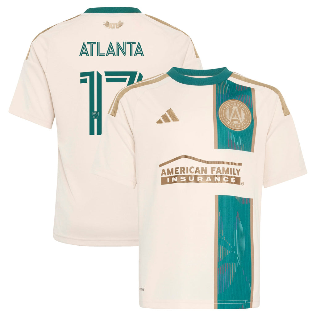 Youth Atlanta United FC Tan 2026 Spirit of '96 Replica Jersey