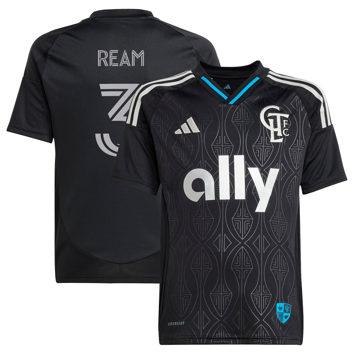 Youth Charlotte FC Tim Ream Black 2025 Fortress Kit Replica Player Jersey