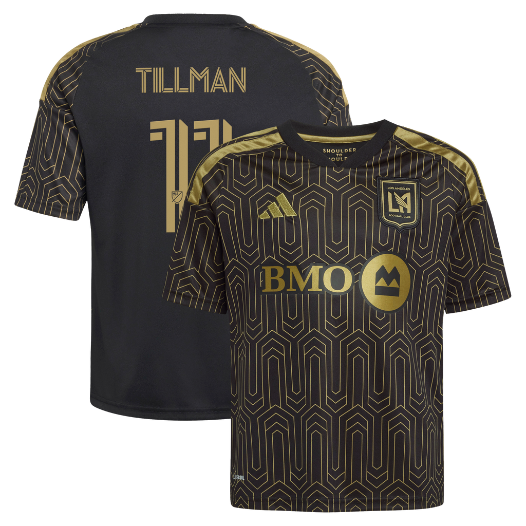 Youth LAFC Timothy Tillman Black 2026 Primary Kit Replica Jersey