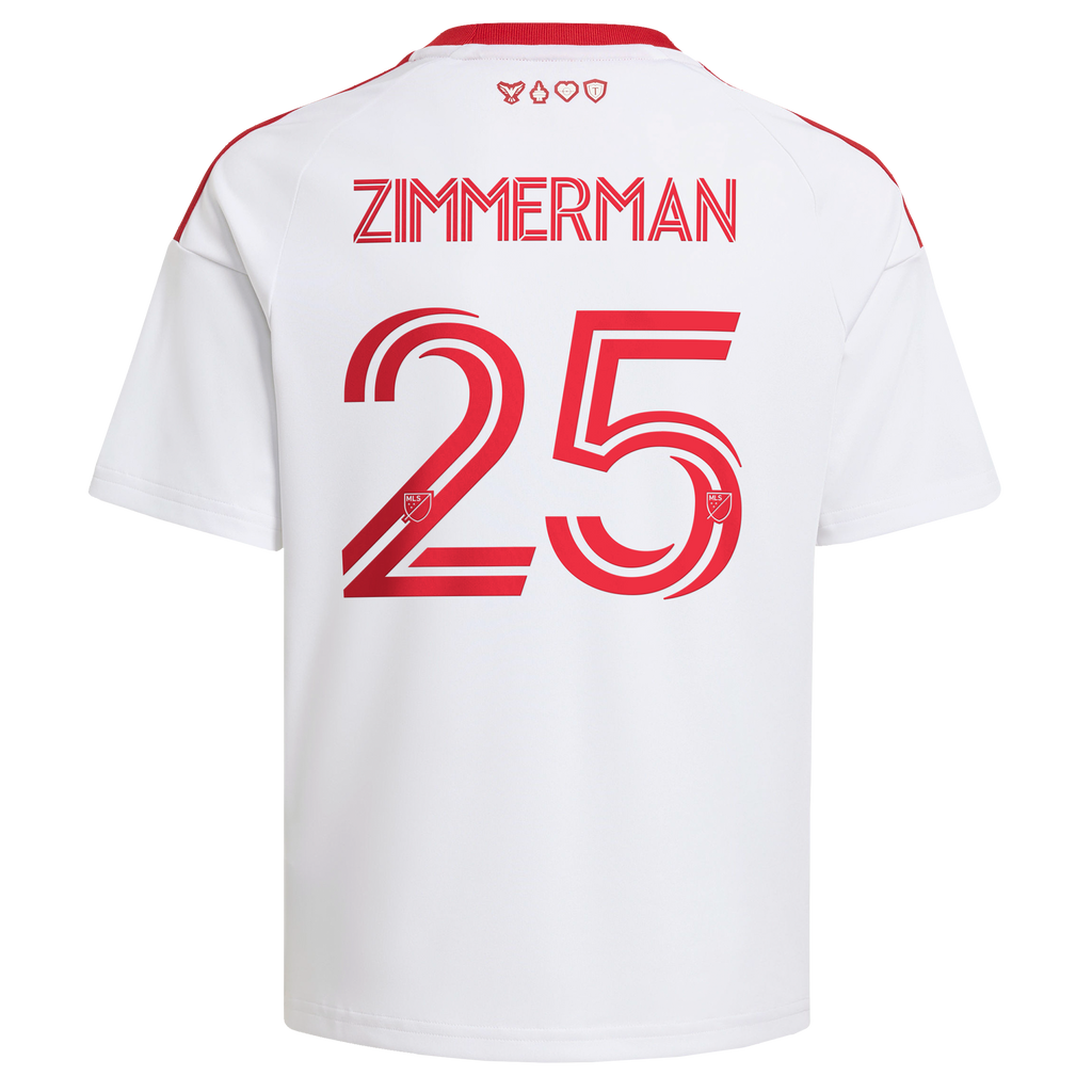 Youth Toronto FC Walker Zimmerman White 2026 Winter Kit Replica Jersey