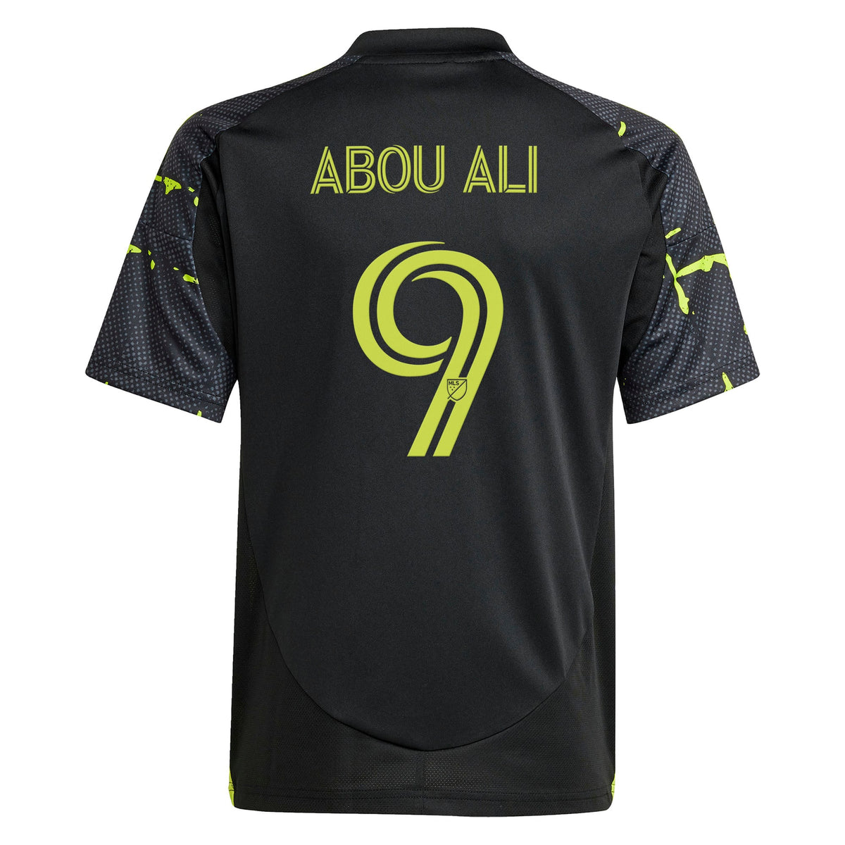 Youth Columbus Crew Wessam Abou Ali Black 2025 The Goosebumps Kit Replica Jersey