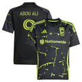 Youth Columbus Crew Wessam Abou Ali Black 2025 The Goosebumps Kit Replica Jersey