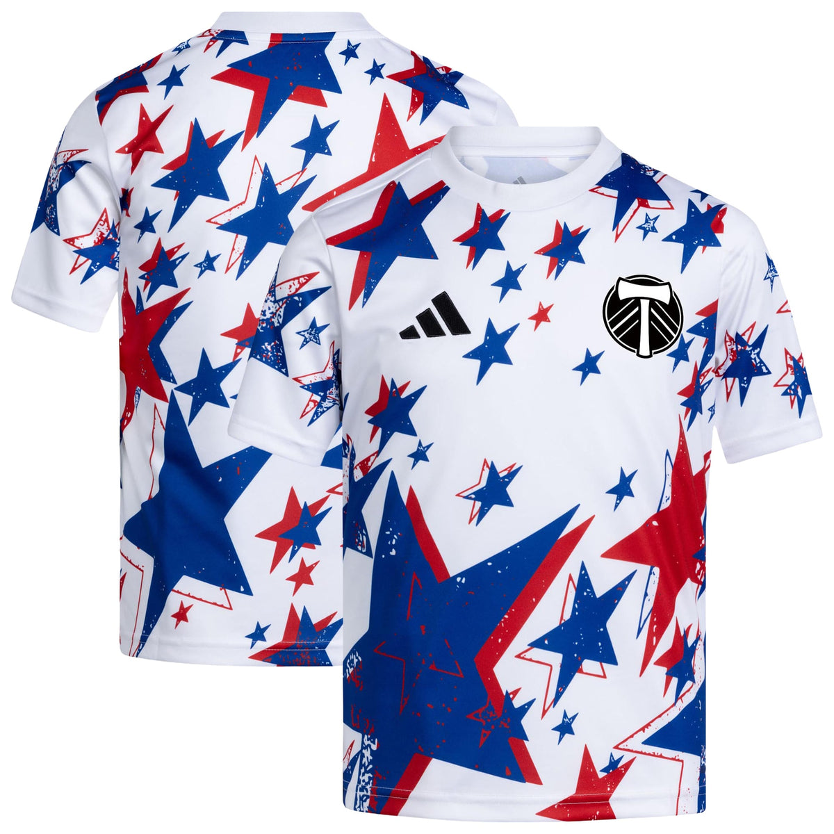 Youth Portland Timbers White 2026 Americana Pre-Match Jersey