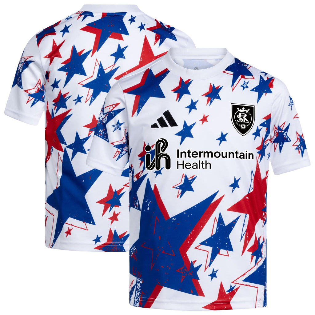 Youth Real Salt Lake White 2026 Americana Pre-Match Jersey