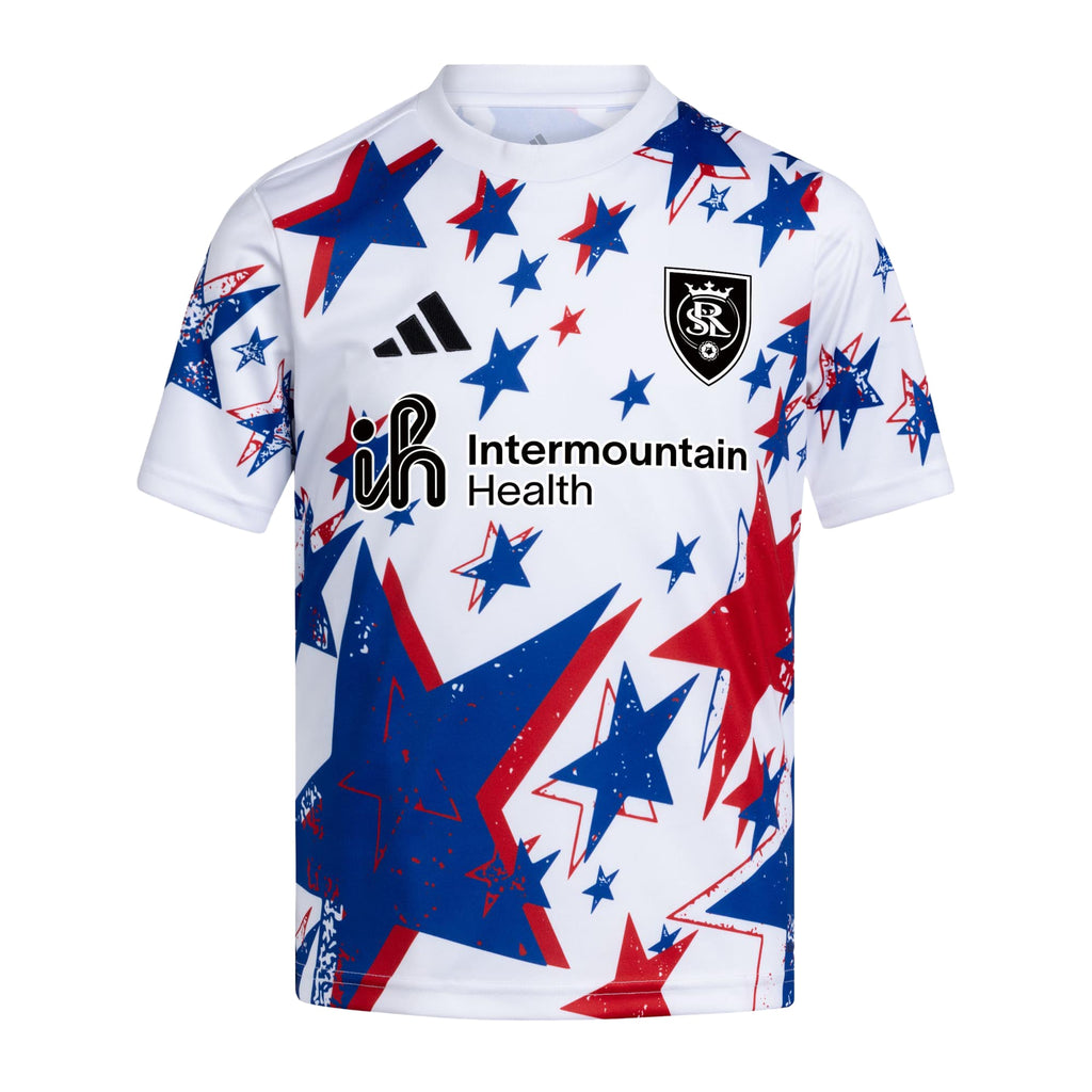 Youth Real Salt Lake White 2026 Americana Pre-Match Jersey