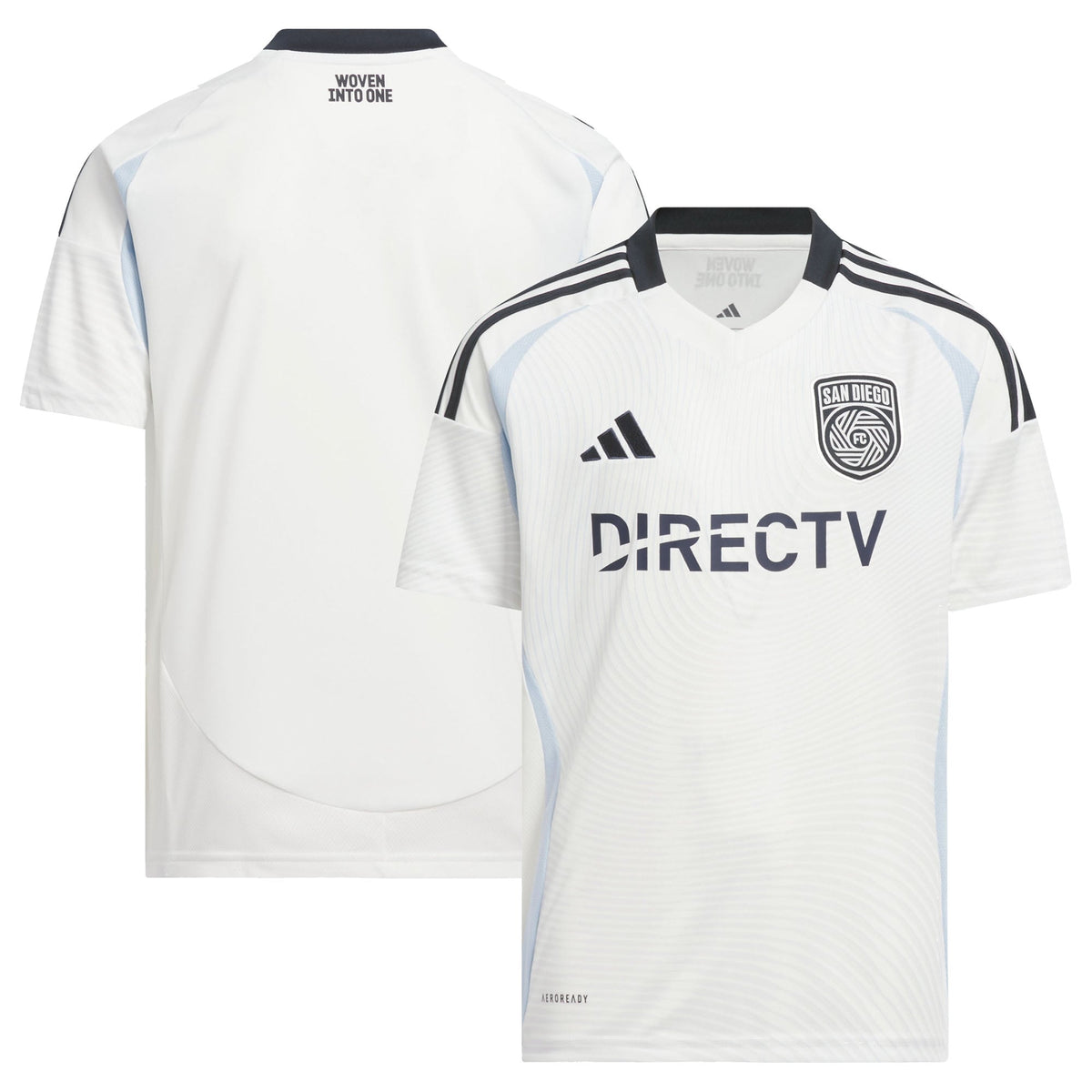 Youth San Diego FC White 2025 Woven Into One Replica Jersey