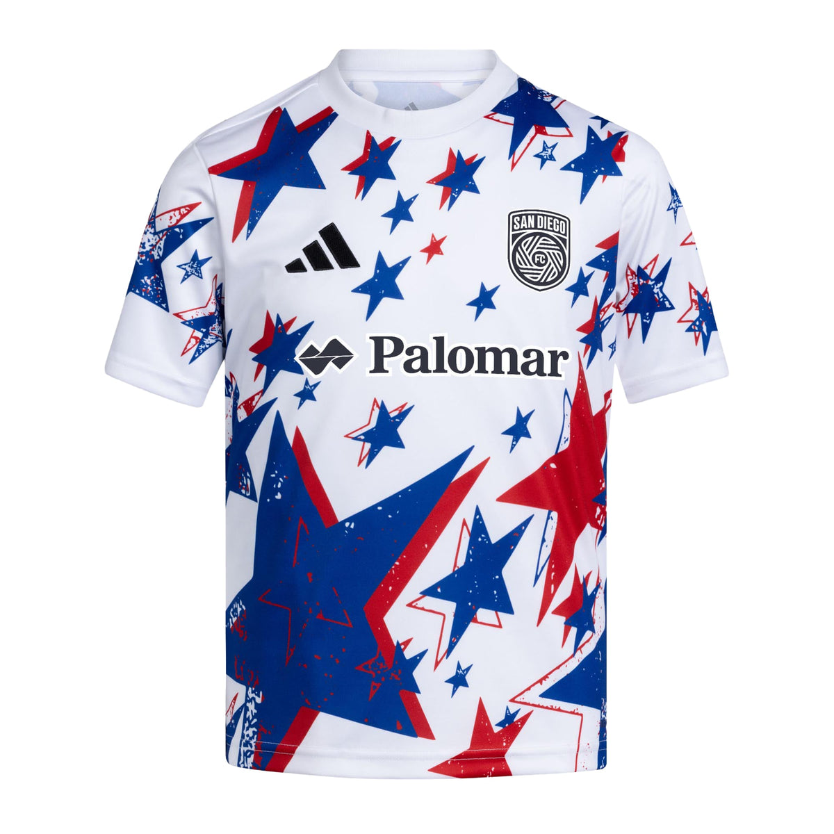 Youth San Diego FC White 2026 Americana Pre-Match Jersey