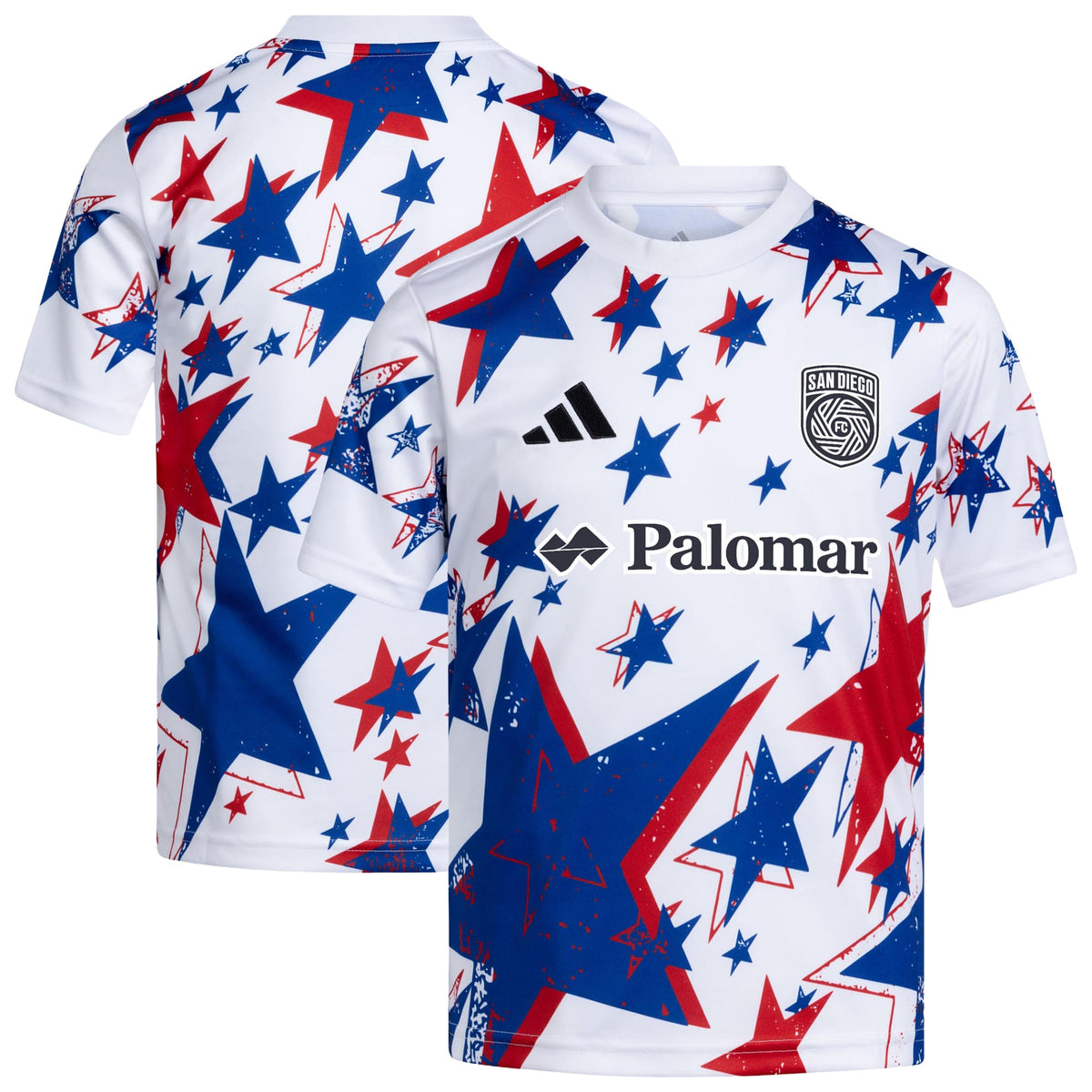 Youth San Diego FC White 2026 Americana Pre-Match Jersey