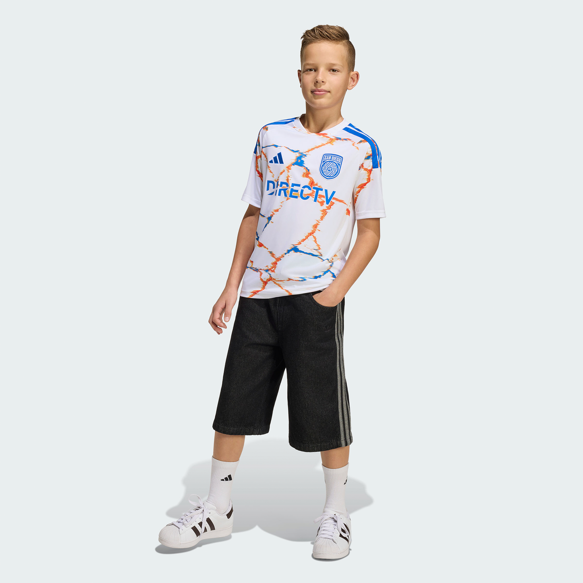 Youth San Diego FC White 2026 Unprecedented Unity Kit Replica Jersey