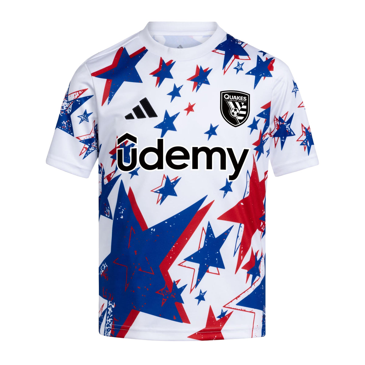 Youth San Jose Earthquakes White 2026 Americana Pre-Match Jersey