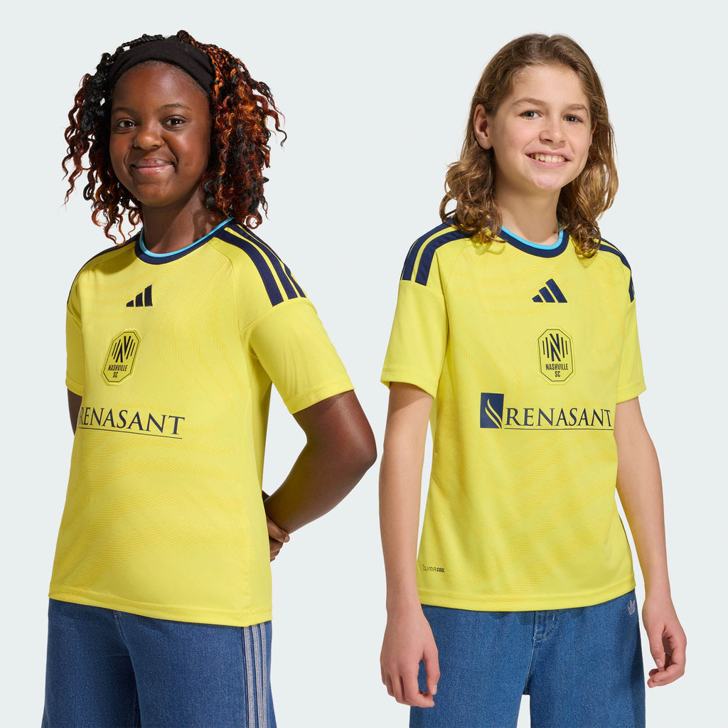 Youth Nashville SC Yellow 2026 The Reverb Kit Replica Jersey