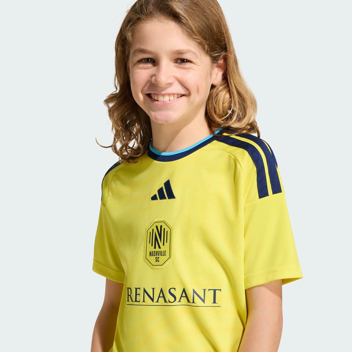 Youth Nashville SC Yellow 2026 The Reverb Kit Replica Jersey