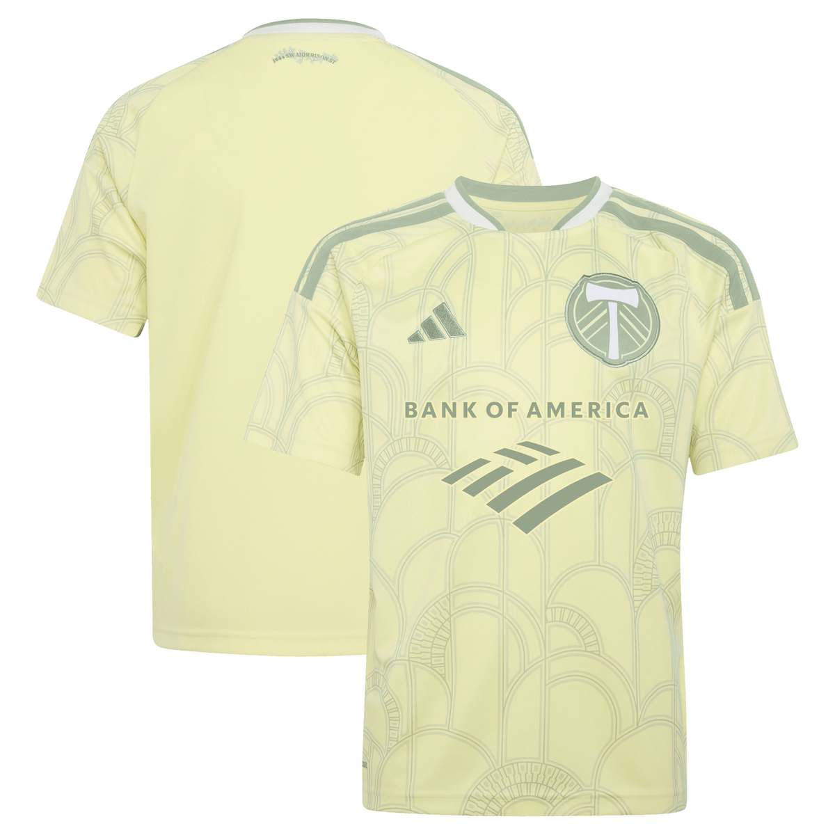 Youth Portland Timbers Yellow 2026 Civic Stadium Kit Replica Jersey